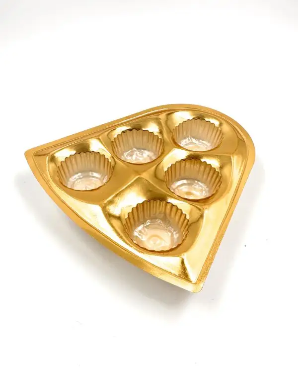 Blister PVC Dorado grado alimenticio para empaque de chocolates